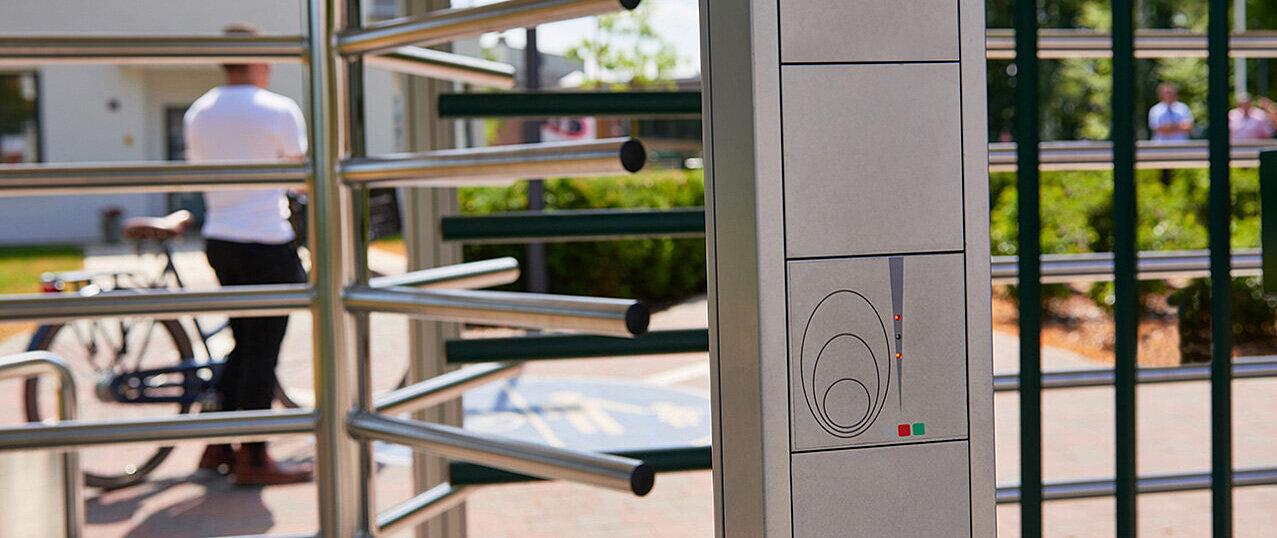 Security technology for doors, turnstiles, gates and barriers